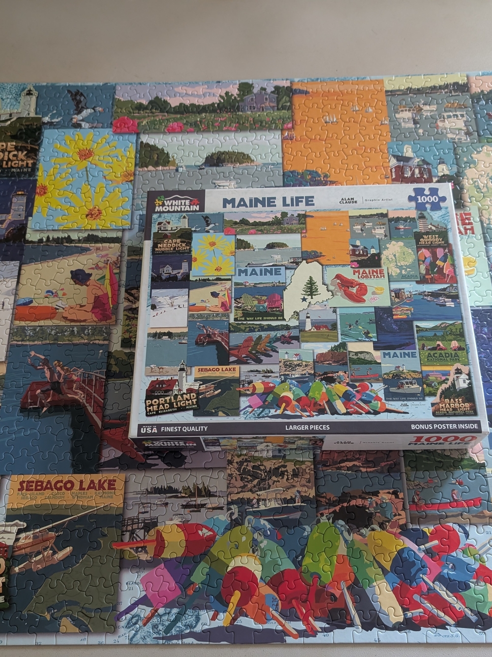 White Mountain 'Maine Life' 1000-Piece Jigsaw Puzzle